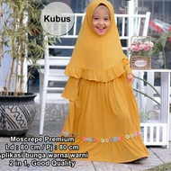 Muslim Dress Anak Perempuan ( Motif bunga Cantik )