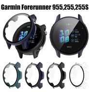 For Garmin Forerunner 955 Case Forerunner 255 255s Full Covered Tempered Glass Garmin Forerunner 955