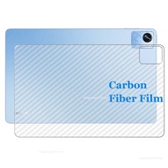 For OPPO Realme Pad X Mini 3D Anti fingerprint Transparent Carbon Fiber Rear Back Film Stiker Screen Protector (Not Glass)