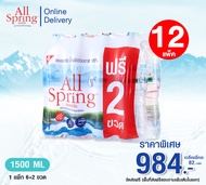 น้ำแร่ All spring 1500ml. *8 ขวด 12 pack