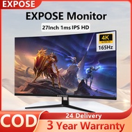 EXPOSE Monitor 27 Inch Curved Gaming Monitor 165HZ LED Monitor Computer Frameless Murah 1080P HDMI W