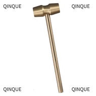 QINJUE Hammer, Yellow Brass Gavel, Court Prop Judge Hammers Company