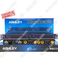 Equaliser Ashley MQX 215 Original Equalizer Ashley Mqx215 Mid Low High Equaliser 2x15 band Bagus ( B