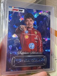 F1 Topps Chrome F1 Sapphire Charles Leclerc 卡牌