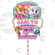 Paw Patrol Skye and Everest Cake topper for Party Decorations Party Supplies