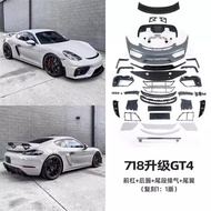 Car Front Bumper surround Body kit for Porsche 718 Cayman 981 Boxster modified GT4 GT4RS Rear lip sp