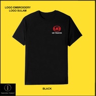 Round Neck T shirt Microfiber Quick Dry  Jersey Logo Embroidery Sulam UD Truck Kuzer QUON UNIFORM ME