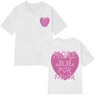 Rapper Jul Fashion Print T-shirt Hip Pop Aesthetic Trend T-shirt Summer Y2k Fashion Short-sleeved