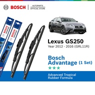 Bosch Advantage U Hook Wiper Set for Lexus GS250 GRL11R (26"/18")