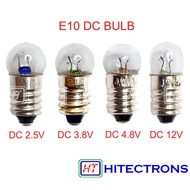 DC BULB E10 2.5V/3.8V/4.8V/12V