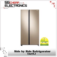 Samsung RS62R5006F8/SS SpaceMax™ Side by Side Refrigerator 647L - 3 Ticks (2 year warranty)