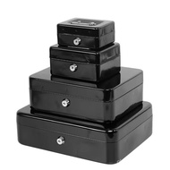 Portable Cash Box Iron Box Lock Storage Box Key Password Box Storage Cash Box Safe Cash Register Box