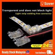 8mm led connector 2pin led light connector no welding cob led strip connector for 2835 5050 flexible