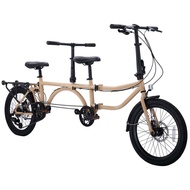 Cambridge LG600 จักรยานสองตอน Tandem เกียร์ 8 สปีด พับได้ ลากได้ ล้อ 20นิ้ว เฟรมเหล็ก ปี 2024