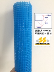 Kawat Jaring Plastik HDPE kotak 6 mm per roll