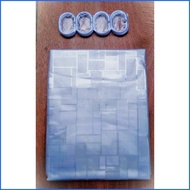 ∣ LUXURY WATERPROOF DURABLE LONG CLEAR SQUARED 3D SHOWER CURTAIN 180 X 180 cm