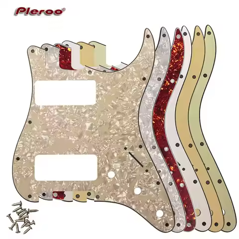 Pleroo Custom Great Quality Guitar Parts HH P90 Strat Guitar PICKGUARD For US 11 Screw Holes Strat 2