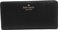 Kate Spade Dana Saffiano PVC Large Slim Bifold Wallet Black, Black, Wallet
