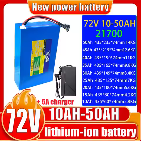 lithium-ion battery pack 72V 50Ah 45Ah 20Ah 25Ah 30Ah 35Ah 40Ah 15Ah 10Ah 21700 0-3500W High power e