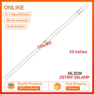 2pcs For Samsung 43-49-50-55 Inch UE49NU7175U LCD strip AOT-43-NU7100F BN96-45954A UE43NU7100U 7120U