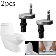 [ROYALLADY322 USEFUL] 2x Toilet Seat Hinges Top Close Soft Release Quick Fitting Heavy Duty Hinge