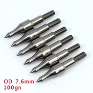 24pcs 50 60 75 Grain Arrow HeadsTarget Point for ID 6.2mm Carbon Arrow Shaft Compound Recurve Bow Ou