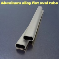 Aluminum alloy flat elliptical tube telescopic elliptical aluminum tube round tube aluminum profile 