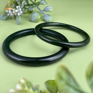 Baceda Natural HQ solid Heitian Jade bangle Nephrite bangle fix size with certificate gift box women