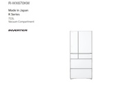 Hitachi 722L K-Series (R-WX670KM) - Crystal Black R-WX620KM X-Crystal Mirror)  R-WX670KM XW( Crystal