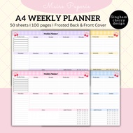 A4 CHERRY WEEKLY PLANNER MAIRE PAPERIE
