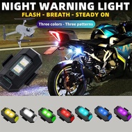 Universal Led Aircraft Strobe Lights Motorcycle Anti Collision Warning Light With Usb T7v8