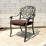 [特價]【LOGIS】萬象藤鋁合金鑄鐵椅(含坐墊 戶外椅 休憩椅)CH-A