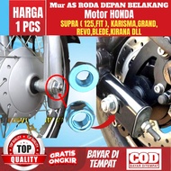 1 PCS MUR MUR AS RODA MOTOR DEPAN / BELAKANG SUPRA KARISMA KIRANA GRAND UKURAN M12 KUNCI 19 HARGA 1 