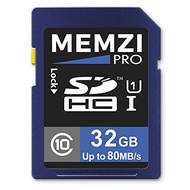 MEMZI PRO 32GB Class 10 80MB/s SDHC Memory Card for Sony Cyber-Shot DSC-W830, DSC-W810, DSC-W800, DS