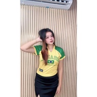 Trendy Fullprinting Croptop T-Shirt Streetwear Comfortable to Wear Cool Women's crop Top BRAZIL