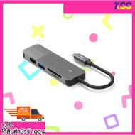 FeelTEK HCM005AP2F Portable 5-in-1 USB-C Hub Gray HDMI+SD/MicroSD+USB3.0 1 Year Warranty