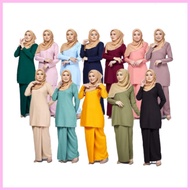 Readystock🔥 Muslimah Baju Kurung Plain Mesra Wuduk Ironless Kurung Senang Gosok BYSAKURA Baju Kurung