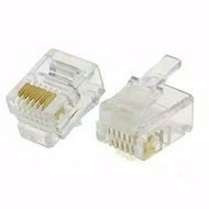 Rj 11 6Pin Telephone Cable Connector Rj11 6 Pin Telephone Jack Connector