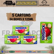 Sunquick Epal Kotak Juice Drink 5 Carton (120x 125 ml)  with  EXPRESS DELIVERY SERVICE to Melaka, Jo