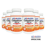 Bundle of 6 ADVAGEN Colostrum 450mg capsule 120s - Pure bovine colostrum 30% IgG (Halal)