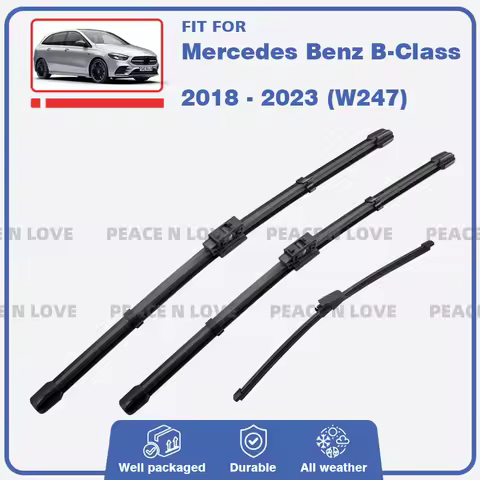 Front Rear Wiper Blades for Mercedes Benz B-Class W247 2018 - 2023 B160 B170 B180 B200 B220 B250 B55