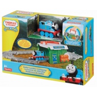 2 Kids < Fisher > NG Box Damaged Take in Play Thomas Toto Island Logging Factory Game Set Train Stor