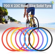 Bike Solid Tire 700x23C Road Bike Bicycle Cycling Riding Tubeless Tyre Wheel