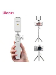 Ulanzi Mt-08單反相機智慧型vlog三腳架 迷你便攜式三腳架,配置冷鞋和手機座,適用於iphone和android