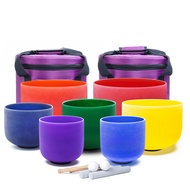 432hz/440hz Genuine Flawless Music Bowl Yoga Meditation Colorful Crystal Bowl