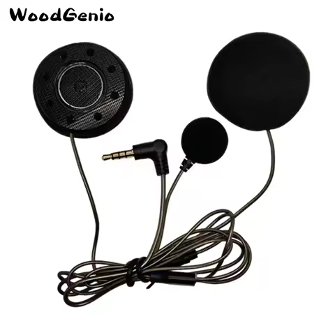 WoodGenio Speakers With 3.5mm Aux For LEXIN ET COM FT4 PRO B4FM