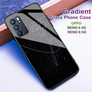 Softcase Glass Kaca OPPO RENO 6 4G 5G - Casing Hp - J24