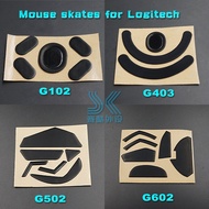 ▨✉﹊ 3M Mouse Skates for Logitech G502 G403 G602 G603 G703 G700 G700S G600 G500 G500S 0.6MM Gaming Mouse Feet Replace foot