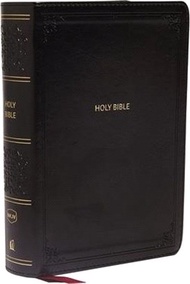 4052.Holy Bible ― New King James Version, Reference Bible, Compact, Leathersoft, Black, Red Letter Edition, Comfort Print