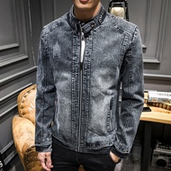Retro Denim Jackets Casual Jackets Trend Korean Version Slim Coat for men